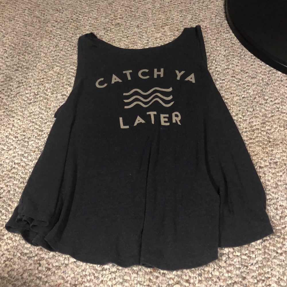 Open back tank top